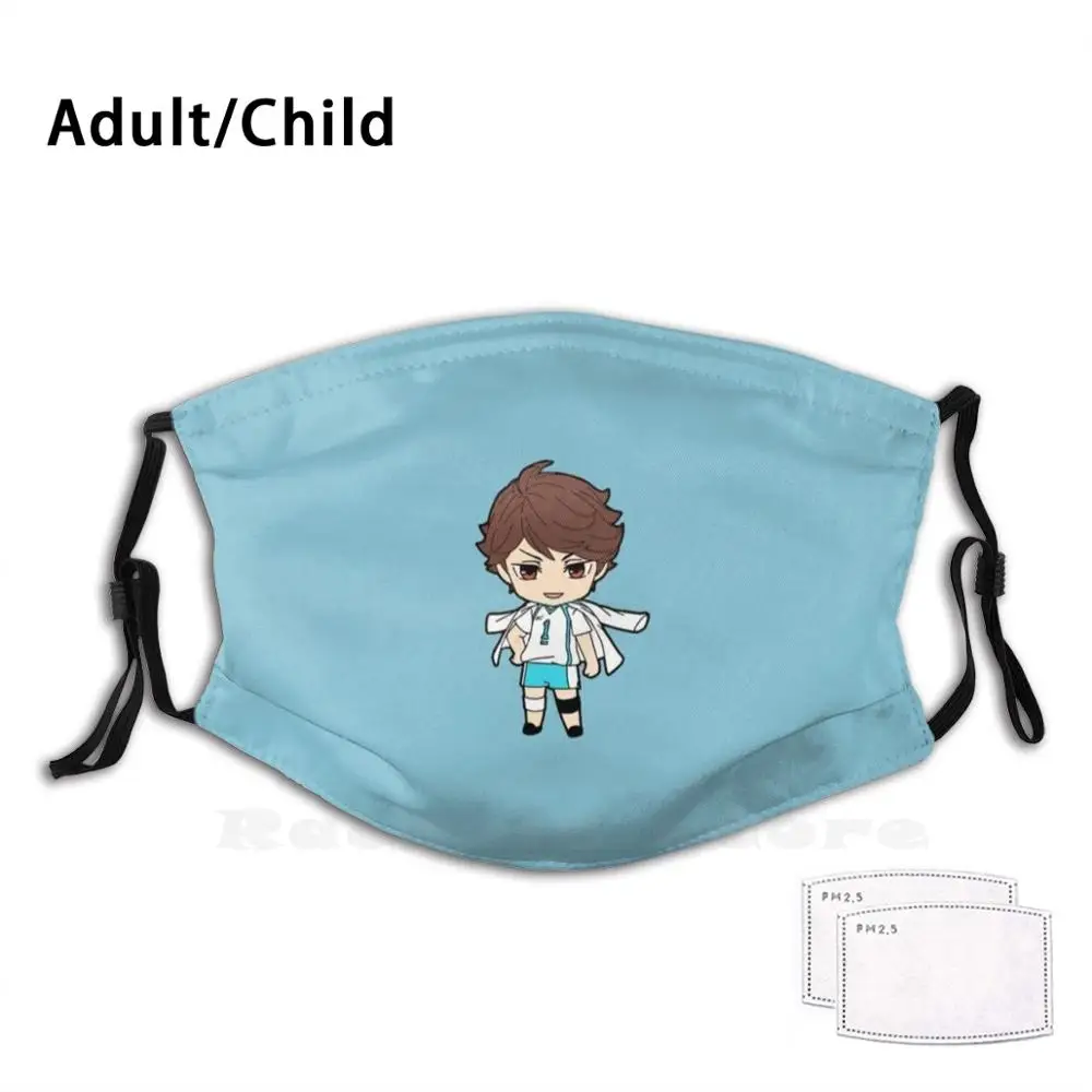 Chb Oikawa фильтр для защиты от пыли взрослых детей Diy маска Tohru Chibi Cute Kawaii Аниме Haikyuu