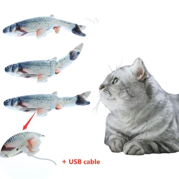 28cm Electronic Pet Cat Toy Simulation Fish Toys Electric USB Charging Catnip Toy for Cats Dog Chewing Plush Interactive Gift
28cm Electronic Pet Cat Toy Simulation Fish Toys Electric USB Charging Catnip Toy for Cats Dog Chewing Plush Interactive Gift
