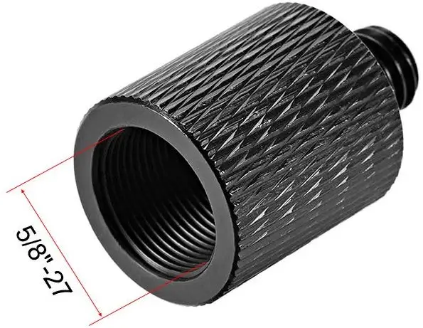 3/8” Male to 5/8 inches Female Threaded Screw Adapter for Microphone Tripod Stand 2pcs