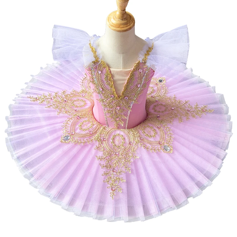 New children's professional ballet skirt costumes girls pettiskirt summer swan tutu strap performance | Тематическая одежда и