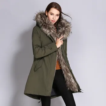 Long Down Parka Jacket Women Fur Coat High Quality Women's Cotton Clothes Thicken 2019 Winter Warm Overcoat Snow Outwear Famale 
Long Down Parka Jacket Women Fur Coat High Quality Women's Cotton Clothes Thicken 2019 Winter Warm Overcoat Snow Outwear Famale