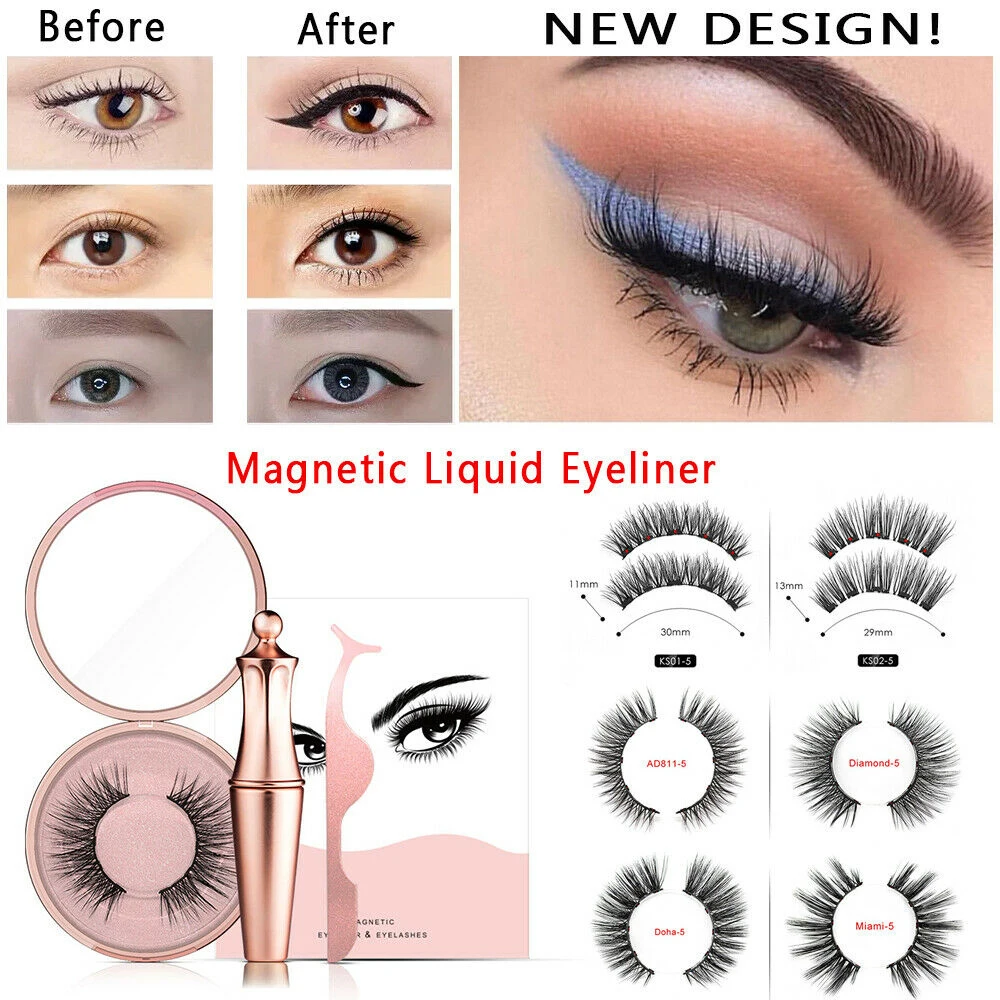 Magnetic Liquid Eyeliner with Magnetic False Eyelashes Easy to Wearing Lashes Clip Eye Extension False Eyelashes Set for Women
Magnetic Liquid Eyeliner with Magnetic False Eyelashes Easy to Wearing Lashes Clip Eye Extension False Eyelashes Set for Women