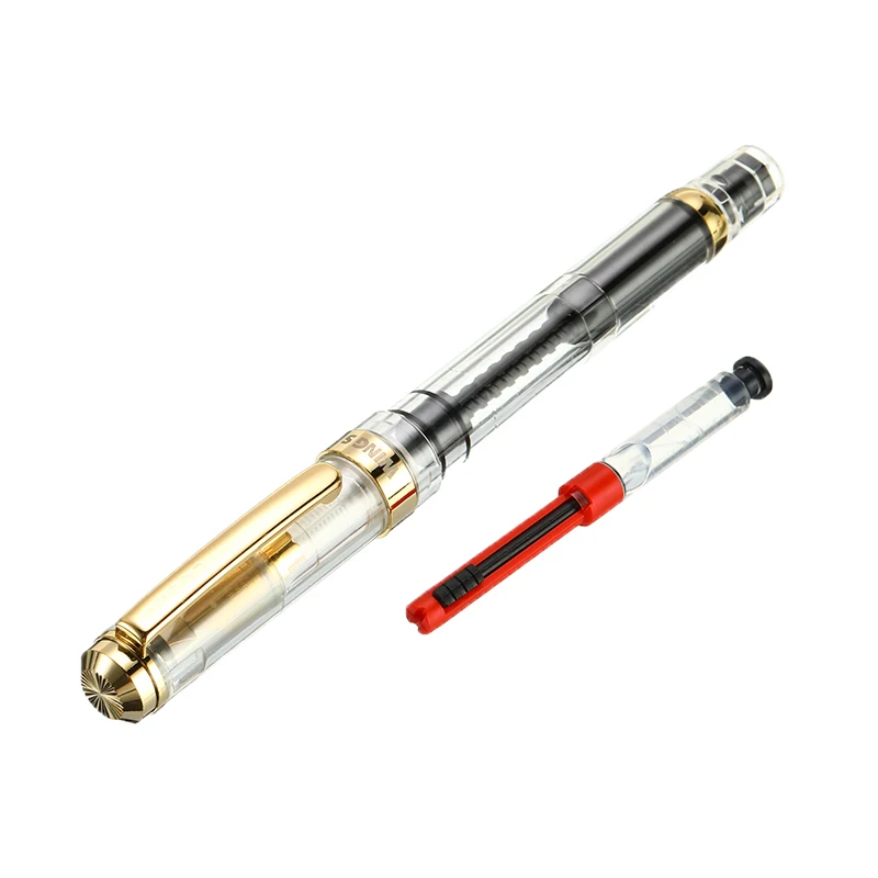 New Arrival Wing Sung 698 Piston Fountain Pen F Nib Transparent Piston Ink Pen Best New Year Gift for Father Wholesale
New Arrival Wing Sung 698 Piston Fountain Pen F Nib Transparent Piston Ink Pen Best New Year Gift for Father Wholesale