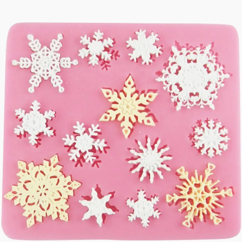 

1PC3D Cake Decorations Snowflake Lace Chocolate Party DIY Fondant Kitchen Baking Cooking Cake Decorating Tools Silicone Mold