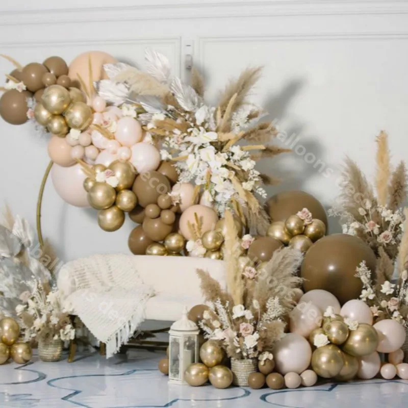 166pcs Double Cream Peach Apricot Balloons Garland Coffee Balloon Chrome Gold Globos Birthday Wedding Baby Shower Party Decor
166pcs Double Cream Peach Apricot Balloons Garland Coffee Balloon Chrome Gold Globos Birthday Wedding Baby Shower Party Decor