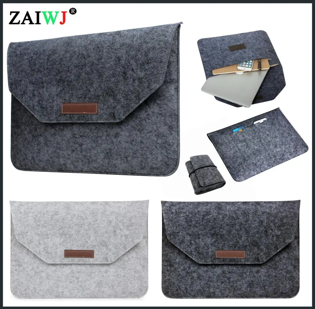 

Laptop Bag For HUAWEI Xiaomi Notebook Computer For Macbook Air Pro Retina 11 12 13 14 15 15.6 16 inch Sleeve Case Felt bag Cover