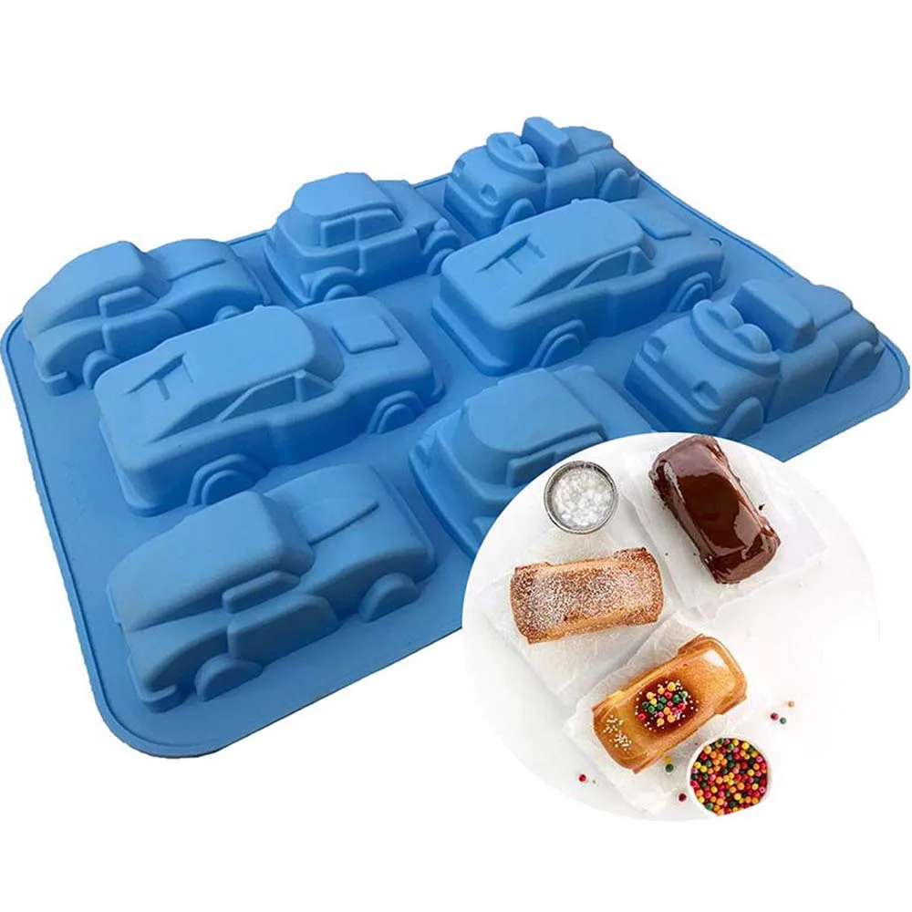 Silicone Cake Molds Fondant Mousse Cake Decoration Mould 3d Carton Car Soap Chocolate Molds Baking Dishes Pastry Bakeware Tools
Silicone Cake Molds Fondant Mousse Cake Decoration Mould 3d Carton Car Soap Chocolate Molds Baking Dishes Pastry Bakeware Tools