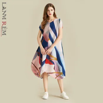 LANMREM Fashion High Quality Personality Printting Pleated Dress Famale Loos Short Sleeve Irregular 2020 Summer New Cloth YH719
LANMREM Fashion High Quality Personality Printting Pleated Dress Famale Loos Short Sleeve Irregular 2020 Summer New Cloth YH719