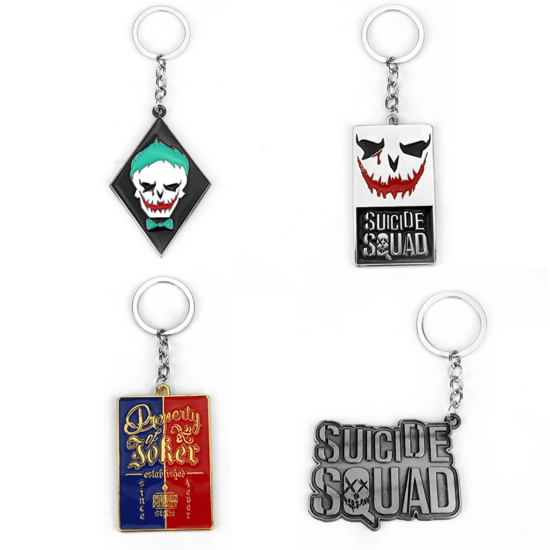 DC Marvel Movie Suicide Squad The Joker Classic Logo Keychain Puddin Freaky Task Force Letter Keyring for Fans Gift Souvenir
DC Marvel Movie Suicide Squad The Joker Classic Logo Keychain Puddin Freaky Task Force Letter Keyring for Fans Gift Souvenir