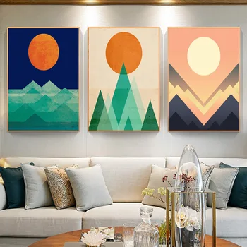 Abstract Landscape Sunrise Canvas Art Poster Geometric Whale Wall Art Print Vintage Mountain Sun Paintings Home Decor Pictures
Abstract Landscape Sunrise Canvas Art Poster Geometric Whale Wall Art Print Vintage Mountain Sun Paintings Home Decor Pictures