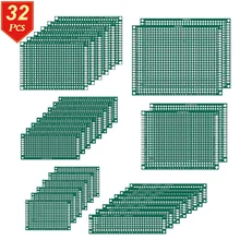 PCB 32 Universal Board Prototype for Arduino Copper Double Side 4x6 5x7 3x7 2x8 Kit FR4 Printed Universal Circuit Perfboard DIY
PCB 32 Universal Board Prototype for Arduino Copper Double Side 4x6 5x7 3x7 2x8 Kit FR4 Printed Universal Circuit Perfboard DIY