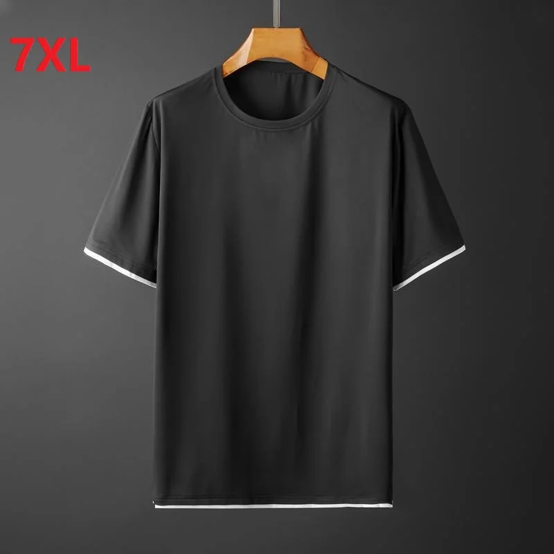 7XL 6XL 5XL Plus Short Sleeved Men Loose Quick Drying Ice Silk T-Shirt big Summer Men'S big Men Solid Color Short Sleeved Clothe
7XL 6XL 5XL Plus Short Sleeved Men Loose Quick Drying Ice Silk T-Shirt big Summer Men'S big Men Solid Color Short Sleeved Clothe