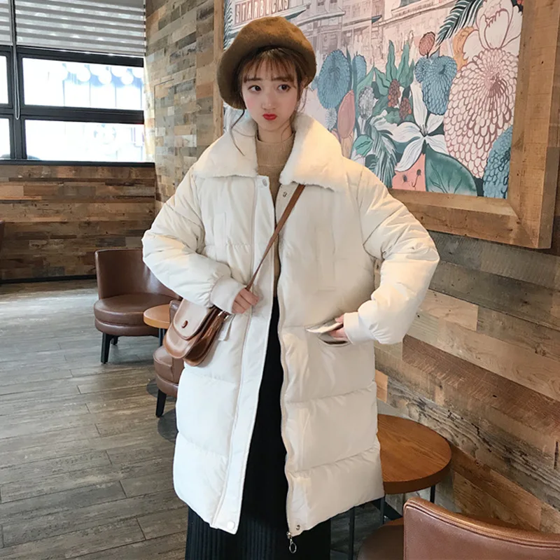 Fur Collar Loose-Fit Thick Cotton-padded Jacket Winter Women's 2019 New Style Hong Kong Style Casual Coat Mid-length Cotton-padd
Fur Collar Loose-Fit Thick Cotton-padded Jacket Winter Women's 2019 New Style Hong Kong Style Casual Coat Mid-length Cotton-padd