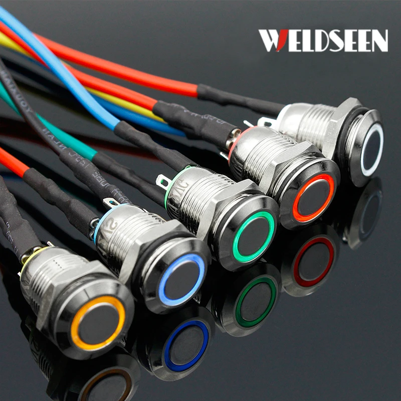 Metal Push Button Switch 12mm Momentary Latching Type DIY Power Button Start Stop Switch LED 3V 6V 12V 24V 220V
Metal Push Button Switch 12mm Momentary Latching Type DIY Power Button Start Stop Switch LED 3V 6V 12V 24V 220V