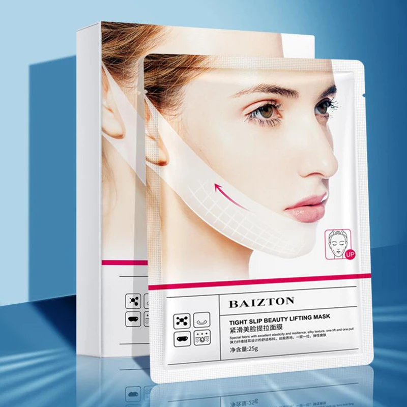 1 1PC Tighten Face Lifting Mask Moisturizing hydrating V Face Mask Shrink Pores Refreshing Mask Skin Care