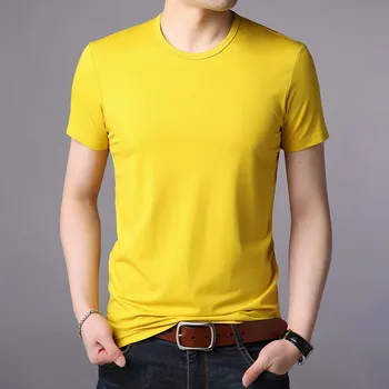 Men's spring and summer cotton 100 loose casual half sleeve comfortable contrast color printing wild short-sleeved T-shirt
Men's spring and summer cotton 100 loose casual half sleeve comfortable contrast color printing wild short-sleeved T-shirt