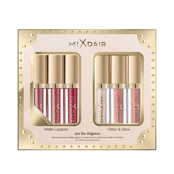 6 Pcs Matte And Shimmer Lip Gloss Set Sparkly Shimmer Professional Long-Lasting Highlighter Liquid Lipstick Kit Maquiagem:
6 Pcs Matte And Shimmer Lip Gloss Set Sparkly Shimmer Professional Long-Lasting Highlighter Liquid Lipstick Kit Maquiagem: