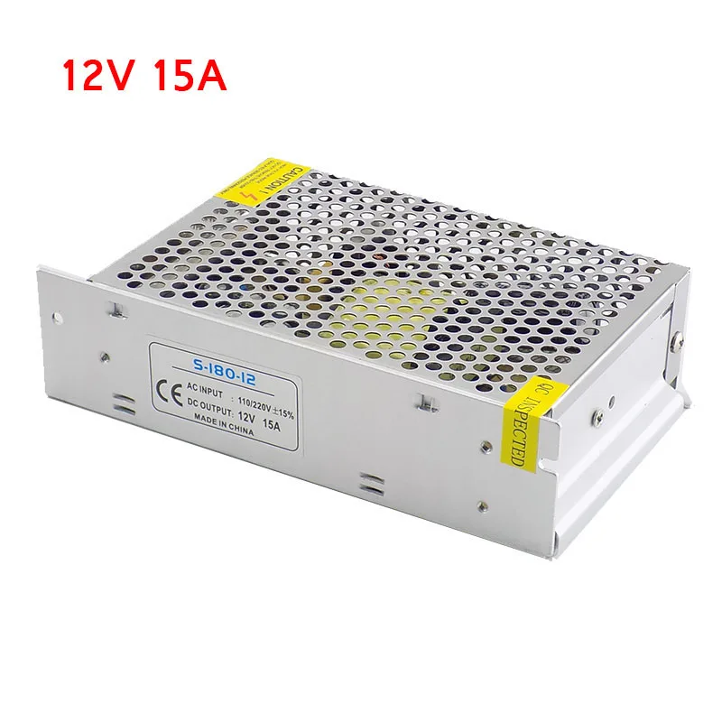 AC100V-265V to DC 12V 15A Lighting Transformer CCTV Camera Power Supply Driver Adapter Converter LED Strip Switch Charger N11
AC100V-265V to DC 12V 15A Lighting Transformer CCTV Camera Power Supply Driver Adapter Converter LED Strip Switch Charger N11
