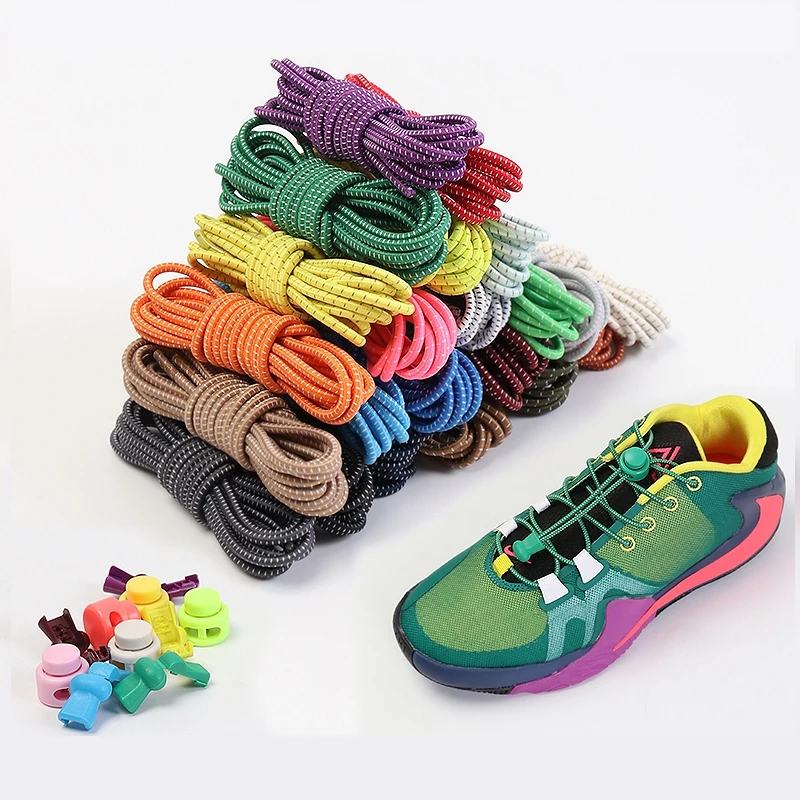 1 pair No tie shoelaces Round Push the spring lock Sports elastic shoelace Suitable for all shoes Lazy laces Shoe accessories
1 pair No tie shoelaces Round Push the spring lock Sports elastic shoelace Suitable for all shoes Lazy laces Shoe accessories
