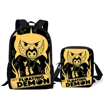 HaoYun 2PCs/Set Children's Fashion Backpack Bendy and the Ink Machine Kids School Bags Cartoon Teens Shoulder Book-Bags Mochila
HaoYun 2PCs/Set Children's Fashion Backpack Bendy and the Ink Machine Kids School Bags Cartoon Teens Shoulder Book-Bags Mochila