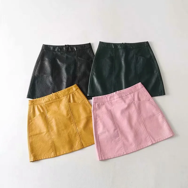 2018 Europe And America Autumn New Style WOMEN'S Dress High-waisted Slimming Versatile Sheath A- line Skirt Half-length Short Sk
2018 Europe And America Autumn New Style WOMEN'S Dress High-waisted Slimming Versatile Sheath A- line Skirt Half-length Short Sk