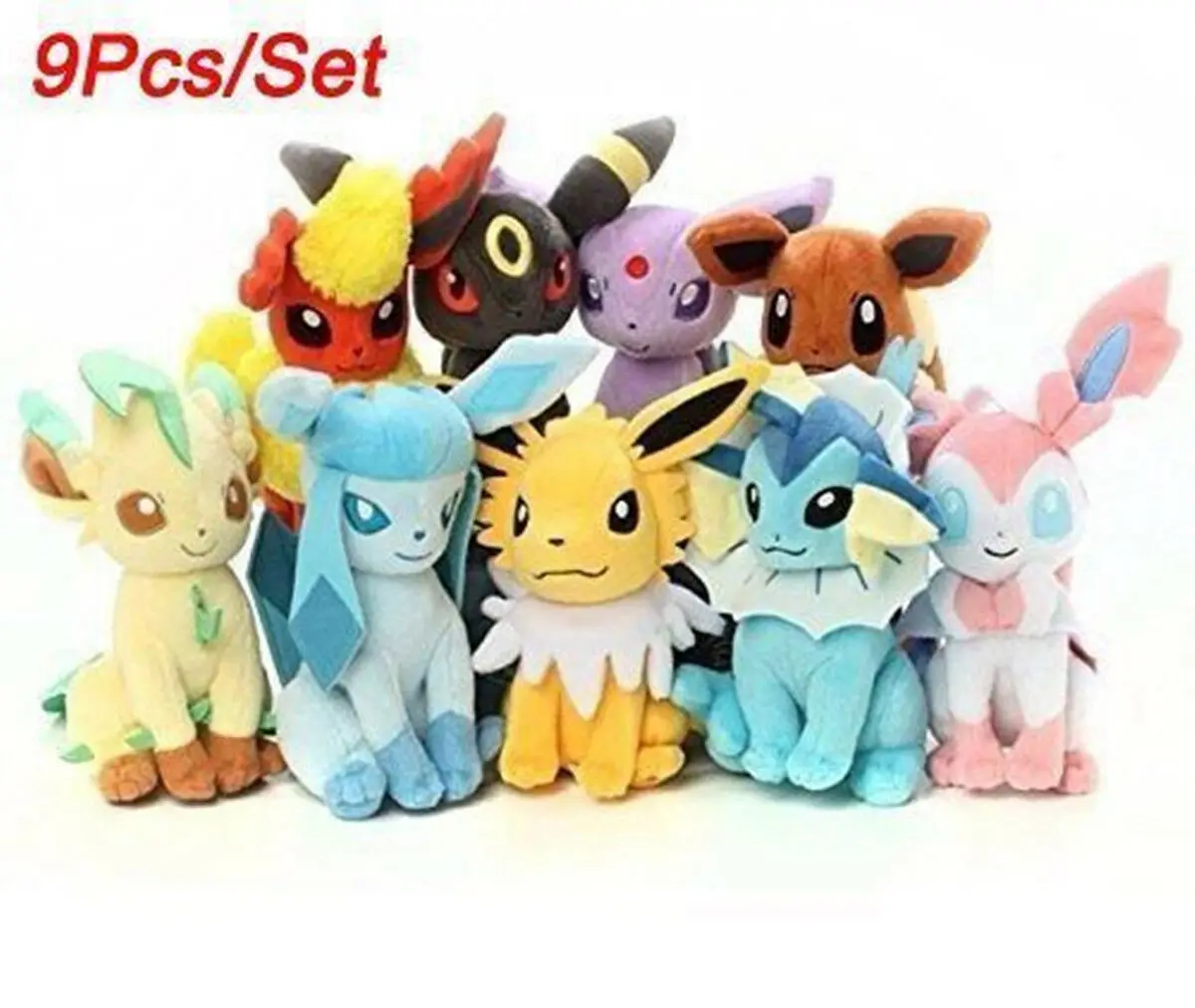 9 Pc / Et Oft Plush Eevee Umbreon Eevee Ylveon Vaporeon Ex Gx Mega Doll 8" Xma Toy for Kids Xmas Gift 
9 Pc / Et Oft Plush Eevee Umbreon Eevee Ylveon Vaporeon Ex Gx Mega Doll 8" Xma Toy for Kids Xmas Gift