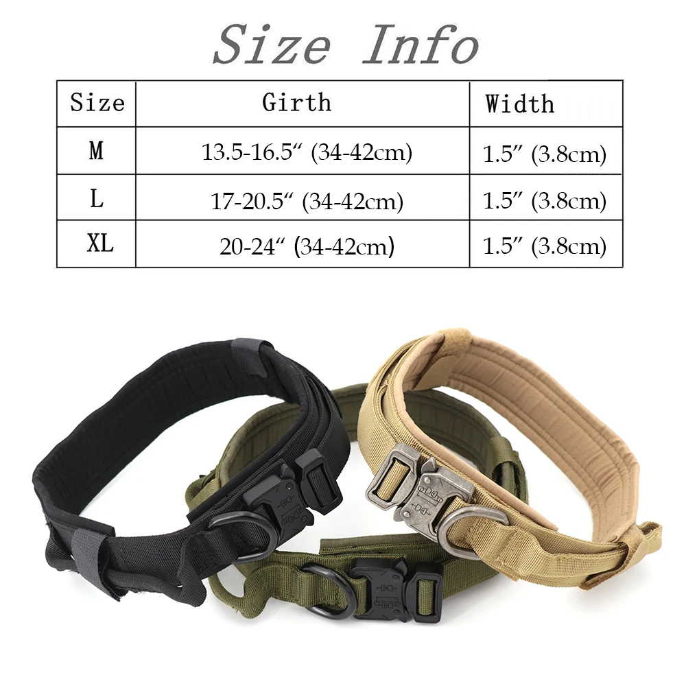 Adjustable Military Tactical Collar & Leash Image