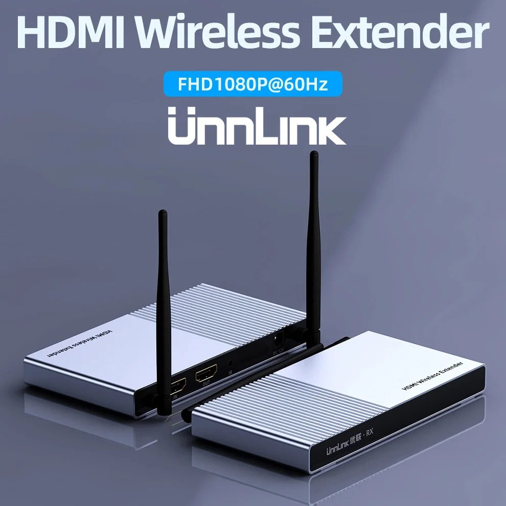 Unnlink 100M wireless 5GHz WIFI Extender with Local Output FHD1080P Transmitter Receiver Transmit Infrared Remote Signal for TV
Unnlink 100M wireless 5GHz WIFI Extender with Local Output FHD1080P Transmitter Receiver Transmit Infrared Remote Signal for TV