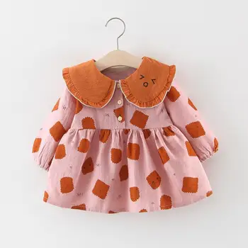 2019 Autumn Infant Girls Cotton Long Sleeve Lapel Collar Cartoon Princess Party Baby Dress Cute Kids Tutu Dresses vestidos
2019 Autumn Infant Girls Cotton Long Sleeve Lapel Collar Cartoon Princess Party Baby Dress Cute Kids Tutu Dresses vestidos