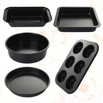 1 Set/5pcs Multifunctional Baking Tools Toast Pizza Cake Baking Supplies Baking Mold Kit for Home Kitchen (Black)
1 Set/5pcs Multifunctional Baking Tools Toast Pizza Cake Baking Supplies Baking Mold Kit for Home Kitchen (Black)