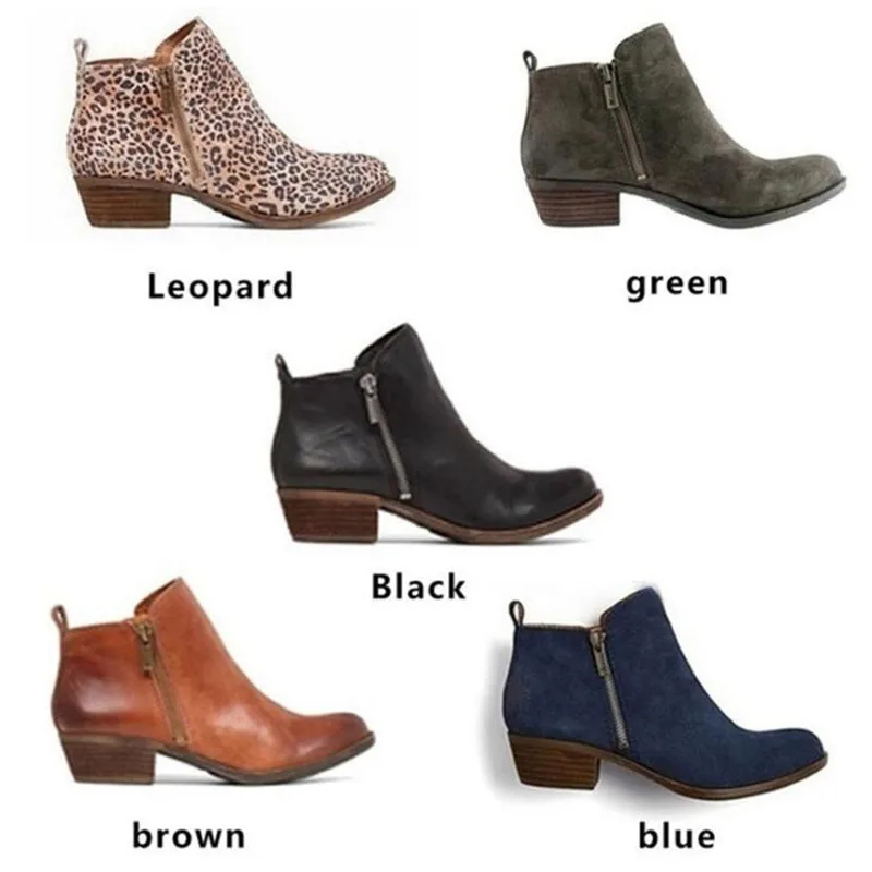 Short Boots Women 2019 Winter Fashion British Martin Short Ankle Boots Zipper Square Heel Warm Non-slip Boots Shoes For Ladies
Short Boots Women 2019 Winter Fashion British Martin Short Ankle Boots Zipper Square Heel Warm Non-slip Boots Shoes For Ladies