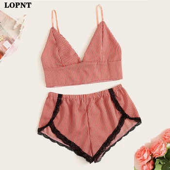 LOPNT Sexy Lingerie Pajamas Women Summer Sleeveless Ajustable Strap V-Neck Night Underwear Lace Trim Satin Comfortable Sleepwear 
LOPNT Sexy Lingerie Pajamas Women Summer Sleeveless Ajustable Strap V-Neck Night Underwear Lace Trim Satin Comfortable Sleepwear
