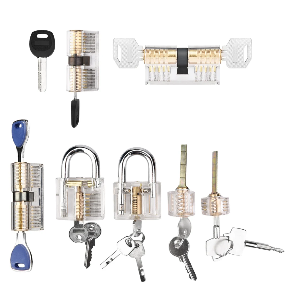 7pcs Acrylic Multi Type Lock Transparent Padlock with Training Lock Practical Set
7pcs Acrylic Multi Type Lock Transparent Padlock with Training Lock Practical Set