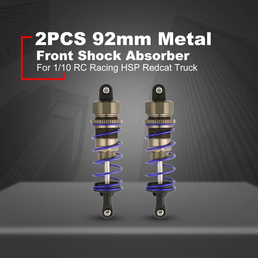 2PC 92mm Oil Adjustable 80mm 90mm 100mm Metal Spring Shock Absorber Damper for 1/10 RC Racing HSP Redcat Hongnor HPI Hobao Truck
2PC 92mm Oil Adjustable 80mm 90mm 100mm Metal Spring Shock Absorber Damper for 1/10 RC Racing HSP Redcat Hongnor HPI Hobao Truck