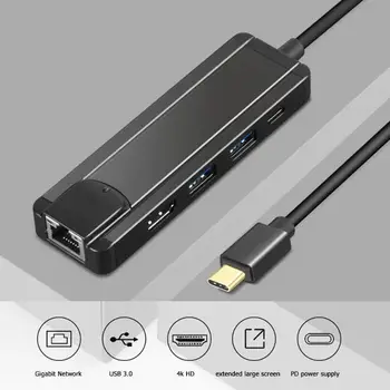 USB C HUB Type C to 4K HDMI USB3.0 USB-C PD Charing RJ45 Gigabit Ethernet Converter Adapter Docking Station for MacBook Pro
USB C HUB Type C to 4K HDMI USB3.0 USB-C PD Charing RJ45 Gigabit Ethernet Converter Adapter Docking Station for MacBook Pro