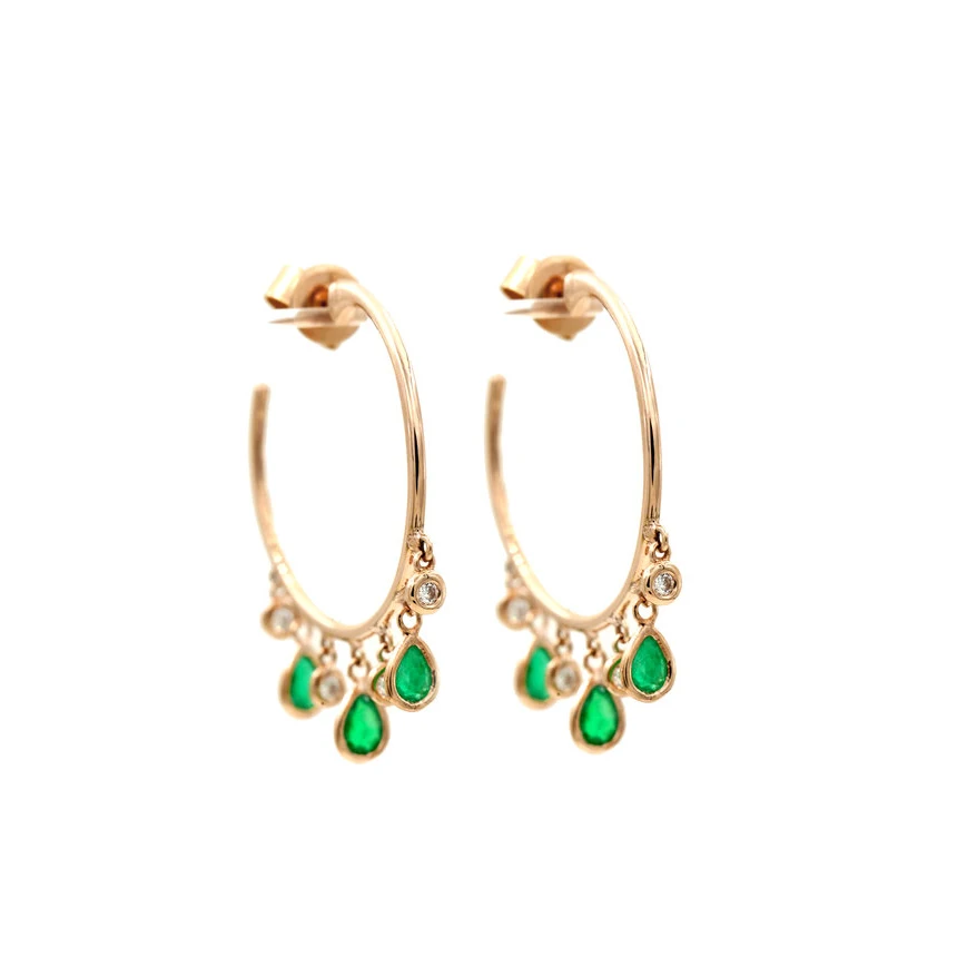 Green white cz drop charm dangle earring Gold filled colorful cz geometric trendy jewelry
Green white cz drop charm dangle earring Gold filled colorful cz geometric trendy jewelry