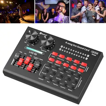 Live Sound Card Personal Entertainment Headset Microphone Accessories Karaoke Voice Chat External USB Audio Mixer Home KTV
Live Sound Card Personal Entertainment Headset Microphone Accessories Karaoke Voice Chat External USB Audio Mixer Home KTV