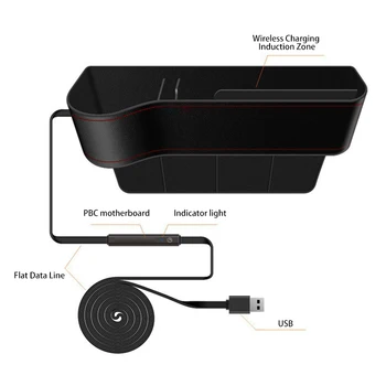Wireless Car Charger Seat Slit Crevice Storage Charging Station Box for Vehicle FKU66
Wireless Car Charger Seat Slit Crevice Storage Charging Station Box for Vehicle FKU66