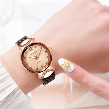 Women Quartz Wrist Watch with Alloy Band Magnetic Buckle Small Scale Casual Dress Watch K2
Women Quartz Wrist Watch with Alloy Band Magnetic Buckle Small Scale Casual Dress Watch K2