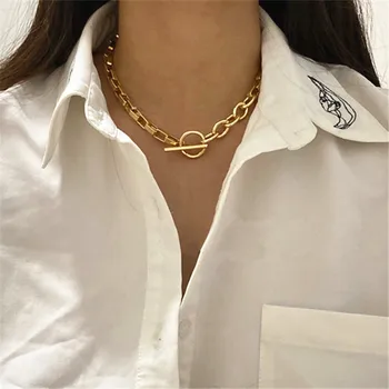 Gold Style, Metal 2020 New Short Cool Necklace, Party Banquet Alloy Simple Geometric Clavicle Chain, Suitable for Men and Women
Gold Style, Metal 2020 New Short Cool Necklace, Party Banquet Alloy Simple Geometric Clavicle Chain, Suitable for Men and Women