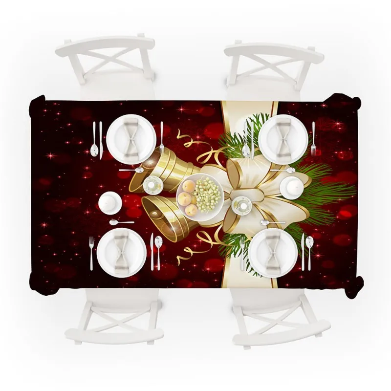 Creative Christmas Bell 3D Printed Pattern Rectangular Picnic Tablecloths Dustproof Table Cover Bedside Cabinet Cover 2020
Creative Christmas Bell 3D Printed Pattern Rectangular Picnic Tablecloths Dustproof Table Cover Bedside Cabinet Cover 2020