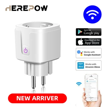 Herepow Smart WiFi Plug Adaptor 16A Remote Voice Control Power Monitor Socket Outlet Timing Function work with Alexa Home Tuya
Herepow Smart WiFi Plug Adaptor 16A Remote Voice Control Power Monitor Socket Outlet Timing Function work with Alexa Home Tuya