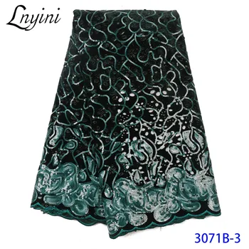 African Lace Fabric Green Color Velvet Lace Fabric with Sequins Embroiderd Nigerian Sequence Lace Fabric for Party Dress L3071B
African Lace Fabric Green Color Velvet Lace Fabric with Sequins Embroiderd Nigerian Sequence Lace Fabric for Party Dress L3071B