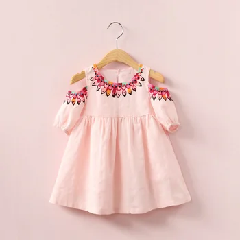 flowers o-neck girls embroidery dress summer kids elegant toddler cotton children' clothing off shoulder
flowers o-neck girls embroidery dress summer kids elegant toddler cotton children' clothing off shoulder