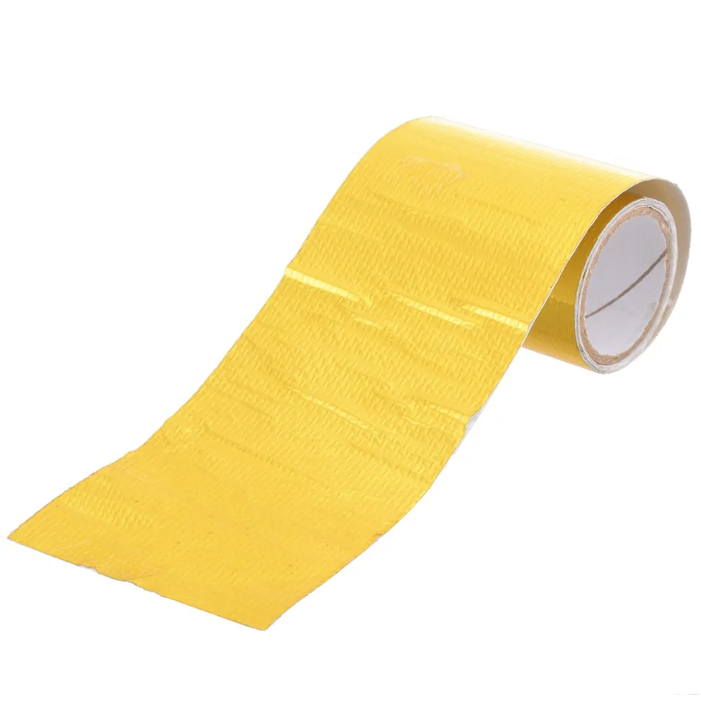 New Arrival 1 Roll 5*80cm Fiberglass Adhesive Reflective Gold High Temperature Heat Shield Wrap Tape
New Arrival 1 Roll 5*80cm Fiberglass Adhesive Reflective Gold High Temperature Heat Shield Wrap Tape
