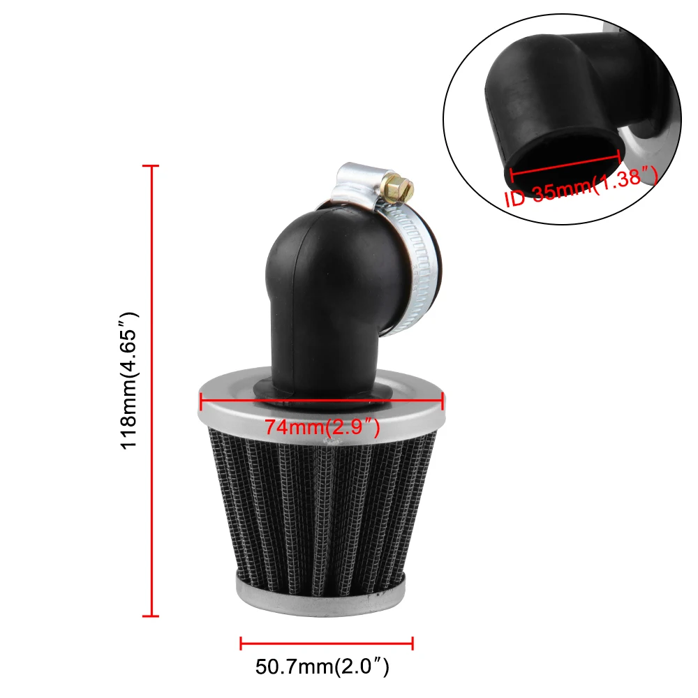 1pc Black Iron Rubber Motorcycle Air Filter 118mm High Performance Conical Air Filter Motorcycle Accessories Filter
1pc Black Iron Rubber Motorcycle Air Filter 118mm High Performance Conical Air Filter Motorcycle Accessories Filter