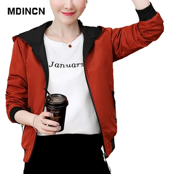 MDINCN Casual Pure Female Coat Women's Short Jacket Female Spring Autumn Thin Students Wearing Baseball Clothes On Both Sides
MDINCN Casual Pure Female Coat Women's Short Jacket Female Spring Autumn Thin Students Wearing Baseball Clothes On Both Sides