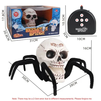 Funny Simulation Infrared Remote Control Skull Head Spider Tricky Toy Will Run Skull Head Halloween Party Prank Decor Props New
Funny Simulation Infrared Remote Control Skull Head Spider Tricky Toy Will Run Skull Head Halloween Party Prank Decor Props New