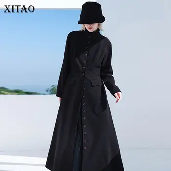 XITAO Patchwork Pockets Button Solid Dress Women 2020 Autumn Winter Casual Fashion New Style Temperament Women Clothes ZY1618
XITAO Patchwork Pockets Button Solid Dress Women 2020 Autumn Winter Casual Fashion New Style Temperament Women Clothes ZY1618