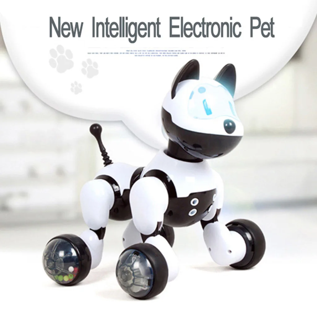 Electronic Family Pet - Interactive Intelligent Puppy Dog/ Kitty Cat Funny Voice Recognition Robot Toy For Kids